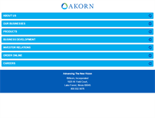 Tablet Screenshot of akorn.com